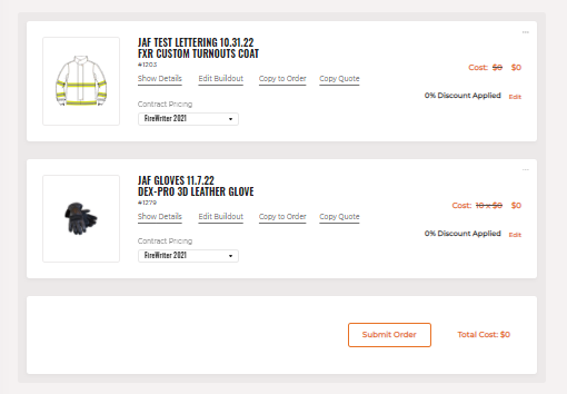 Order Screen_Quotes Together